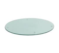 Harbour Housewares Round Glass Chopping Board - 30Cm Clear Kitchen Dining Place Mats Cutting Mat Worktop Saver Cooking & Food Prep