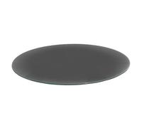 Harbour Housewares Round Glass Chopping Board - 30cm - Grey