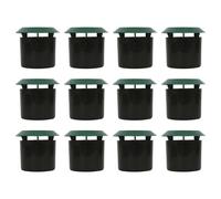 Harbour Housewares Slug & Snail Beer Traps - 11.5cm x 10cm - Green/Black - Pack of 12 in Green | Size: 12 Pack Harbour Housewares Green 12 Pack