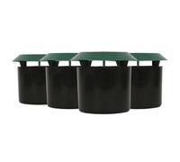 Harbour Housewares Slug & Snail Traps - 11.5Cm X 10Cm - Green/black - Pack Of 4