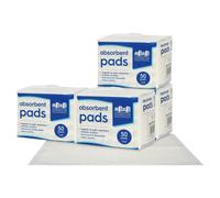 Harbour Housewares 200x Disposable Incontinence Bed Pads - 32.5cm x 45cm - Small Waterproof High Absorbency Underpads Mattress Protector Overnight Bed Wetting Sheets Incontinence Pads