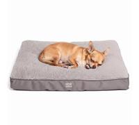 Harbour Housewares Small Dog Bed Orthopaedic Waterproof Egg Crate 76x51cm | Small Dog Bed, Waterproof Lining, Orthopaedic Egg Crate Foam, Washable Sherpa Cover, Non-Slip Base, 76 x 51 x 9cm