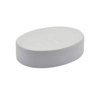 Harbour Housewares Soap Dish - Glazed Ceramic Bathroom Sink Holder Saver - White