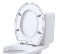 Harbour Housewares Soft Close Oval Toilet Seat Universal Quick Release