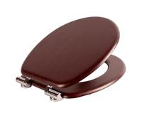 Soft Close Wooden Toilet Seat - Mahogany