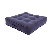 Harbour Housewares Square Armchair Booster Cushion - 50 x 50cm - Navy - 1x Large Extra Thick Foam Garden Dining Office Chair Seat Sofa Support Pillow Pad for the Elderly