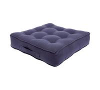 Harbour Housewares Armchair Booster Cushion - 50 x 50cm Extra Thick Orthopaedic Seat Pad, Chair Riser Support Cushion with Carry Handle & Removable Washable Cover - Navy