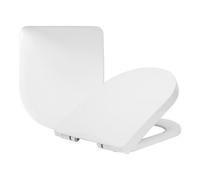 Harbour Housewares Square Soft Close Toilet Seat - White - Pack Of 2