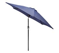 Harbour Housewares Tilting Garden Parasol - 2.7M in Navy Harbour Housewares Navy