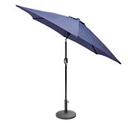 Harbour Housewares Tilting Garden Parasol & Base Set - 2.7M in Navy Harbour Housewares Navy