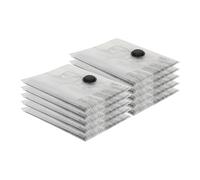 Harbour Housewares Vacuum Storage Bags - Large (60 x 80cm) - 10x Heavy Duty Reusable Plastic Clothes Duvet Bedding Travel Moving Packing Suction Space Saver Organiser Zip Lock Luggage Bag