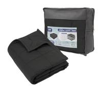 Harbour Housewares Weighted Blanket With Storage Bag - 125 X 150Cm - 4Kg - Black