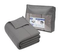 Harbour Housewares Weighted Blanket With Storage Bag - 125 X 180Cm - 6Kg - Grey