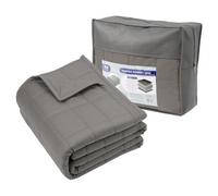 Harbour Housewares Weighted Blanket With Storage Bag - 8Kg Weight Blanket Anxiety Stress Relief & Deep Sleep Calming Throw - Grey