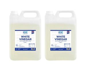 Harbour Housewares White Vinegar - 5L - Pack Of 2 - All-Purpose Distilled Vinegar Strong For Cleaning Laundry Stain Remover
