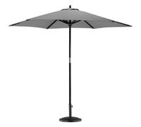 Harbour Housewares Wooden Garden Parasol & Base Set - 2.7M - Grey
