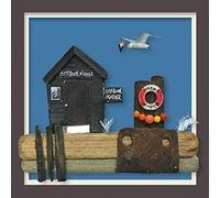 "Harbour Master" Blank Coastal Themed Greetings Card Designed by Seth Draper for Holy Mackerel, 150mm Square with a Brown Kraft Envelope