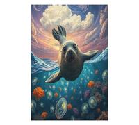 Harbour Seal 1000 Piece Jigsaw Puzzle for Adults Teens Paisaje Edificio Classroom Decor Educational Fun Vibrant Colours Great Gift for Teachers 1000 PCS