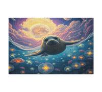 Harbour Seal 1000 Piece Jigsaw Puzzle for Adults Teens Paisaje Edificio Jigsaw Festive Gathering Family Bonding Whimsical Design Great Gift for Loved Ones 1000 PCS