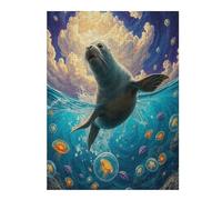 Harbour Seal 500 Piece Jigsaw Puzzle for Adults Teens Paisaje Edificio Study Room Decor Focus Training Vibrant Colours Great Gift for Scholars 500 PCS