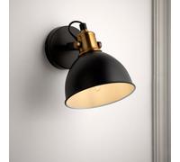 Harbour Studio Acrobat Plain Matt Black Wired Led Wall Light, Pack Of 1