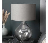 Harbour Studio Emre Hammered Teardrop Shiny Grey Table Lamp