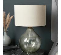 Harbour Studio Emre Hammered Teardrop Shiny Ivory & Olive Table Lamp