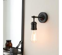 Harbour Studio Kyron Matt Black Bathroom Wired Led Wall Light