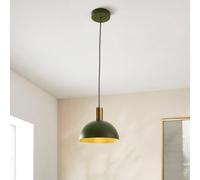 Harbour Studio Lorenzo Matt Metal & Pvc Green Ceiling Light