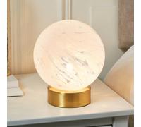 Harbour Studio Lucie Confetti Spherical Satin White Gold Effect Table Lamp