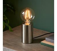 Harbour Studio Reno Cylinder Brushed Chrome Effect Table Lamp Base