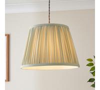 Harbour Studio Serena Sage Cotton Effect Pleated Conical Lamp Shade (D)30Cm