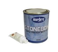 Harbro Stonebond Polyester Resin Knife Grade Stone Adhesive for Marble, Granite, Onyx and Travertine, Filling, Bonding and Repairs White Colour