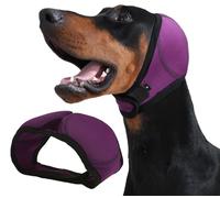 Harbyel Dog Ear Muffs & Swim Cap and No Shake Ear Wrap for Bathing, Hematoma, Drying & Noise Anxiety Relief - Elastic Waterproof Ear Protection with Calming Hoodie for Grooming