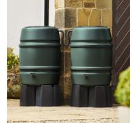 Harcostar 168 Litre Green Water Butt Double Kit
