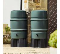 Harcostar 227 Litre Green Water Butt Double Kit