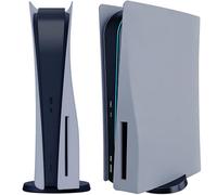 Hard ABS Replacement Faceplate for PS5 Disc Edition Panels Case Cover Shell Skin Fit for PS5 Console (CD-ROM) Accessories - Shockproof, Anti-Scratch & Dustproof Faceplate (Grey)