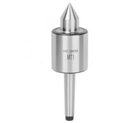 Hard Alloy Steel Morse Taper Live Centre Triple Bearing Live Live Revolving Center High Accuracy Turning Tool for Woodworking Lathe Machine(MT1)