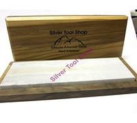 Hard Arkansas Stone Fine 6 inch x 2 inch Sharpening Stone in Box Bench Stone SilverToolShop