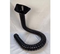 Hard Articulated Hose 2.9" ID Flexible Duct Arm with Hood, Air Extractor for Lab, Lengths 2.6-8.2ft