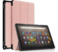 Hard Back Case for Amazon Fire HD 10 & 10 Plus Tablet, 25.4 cm, 13th/11th Generation 2023/2021, Tri-Fold Stand Cover with Auto Wake/Sleep (Ross Gold)