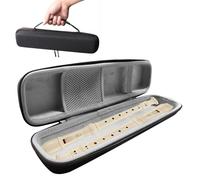 Hard Box for a Treble Wooden Flute, Music Instrument Storage Pouch, Zippered Recorder Bag, Portable & Lightweight, Easy to Carry, 35.5x9x6.5cm, for Soprano, Beginners, Recorder