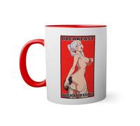 Hard Breakfast of Champion Red Coloured Inside with Matching Handle Mug 330ml
