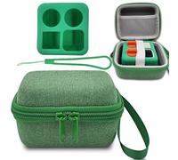 Hard Carrying Case and Silicone Skin Cover for YOTO Mini Screen-Free Bluetooth Audio Player, Compatible Accessories for Yoto Mini Make Your Own Card - Kids Screen-Free Bluetooth Audio Player (Green)