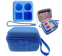 Hard Carrying Case and Silicone Skin Cover for YOTO Mini Screen-Free Bluetooth Audio Player, Compatible Accessories for Yoto Mini Make Your Own Card - Kids Screen-Free Bluetooth Audio Player (Blue)