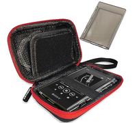 Hard Carrying Case and TPU Case for Sony NW-A306 Walkman Portable Digital Music Player, Screen Protector for Sony A306 Player Accessories