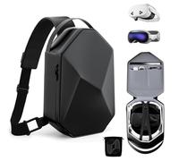 Hard Carrying Case Compatible with Quest 3/3S Pico 4 VR Headset with Official Elite Battery/All Aftermarket Headstrap and Touch Controller Accessories, Fashion Design for Travel and Storage, Grey,