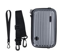 Hard Carrying Case for Action Cameras, Shockproof Storage Bag with Straps for Stabilizer, Phone Clips, Lights, Mounting Brackets, Data Cables. PC Nylon Material (Grey)