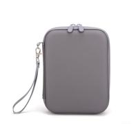 Hard Carrying Case for DJI for osmo Mobile 8P - Shockproof PU Storage Box with Custom Foam Insert - Grey Protective Travel Bag for Gimbal for stabilizer Accessories 20x14x7cm