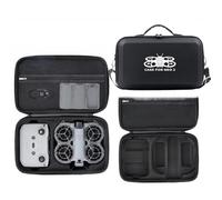 Hard Carrying Case for DJI Neo 2, Large-Capacity Travel Case Portable Storage Bag with Shoulder Strap for Neo2 Motion Fly More Combo, RC-N3, Battery Charging Hub and Accessorie (Black with Pattern)